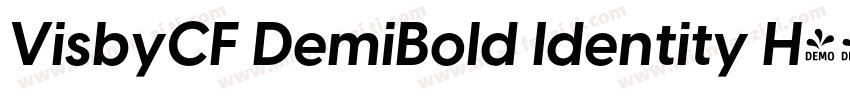 VisbyCF DemiBold Identity H字体转换